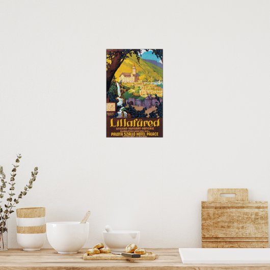 Lillafured Ungarisches Reiseplakat Poster (Küche)