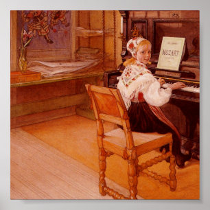 Lillanna Playing Mozart Poster