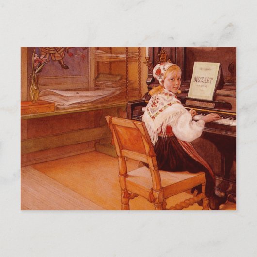Lillanna Playing Mozart Postkarte (Vorderseite)