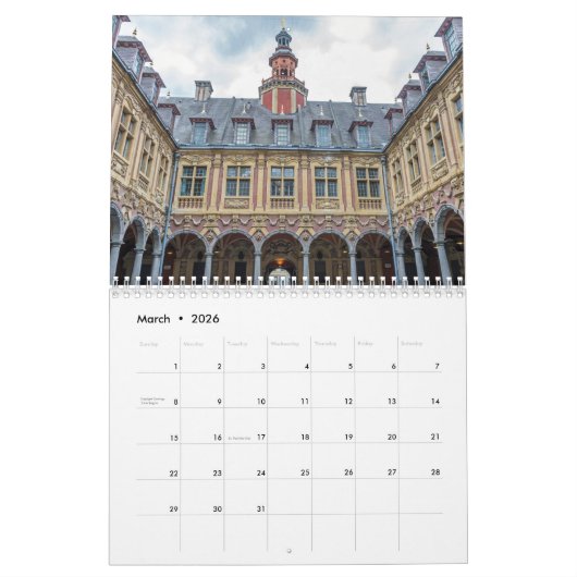 Lille 2026 kalender (Mär 2026)