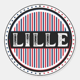 Lille City Pride Emblem – French Identity Runder Aufkleber