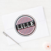 Lille City Pride Emblem – French Identity Runder Aufkleber (Umschlag)