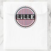 Lille City Pride Emblem – French Identity Runder Aufkleber (Tasche)
