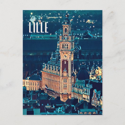 Lille Foto Vintage Postkarte (Vorderseite)