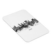 Lille France Skyline BW Magnet (Rechte Seite)