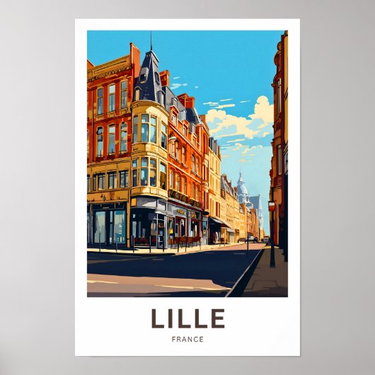 Lille France Travel Print Poster (Vorne)