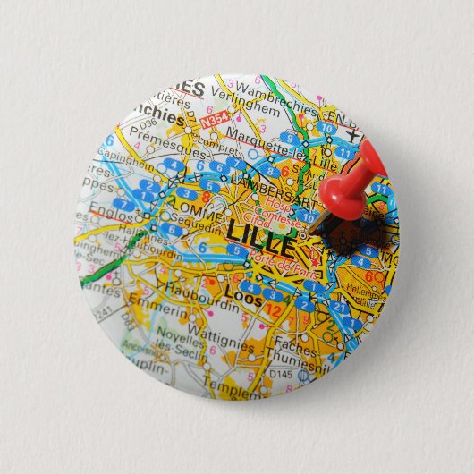 Lille, Frankreich Button (Vorderseite)