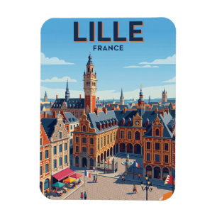 Lille Frankreich Magnet