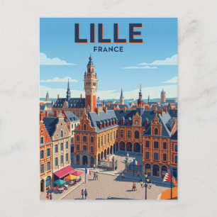 Lille Frankreich Postkarte