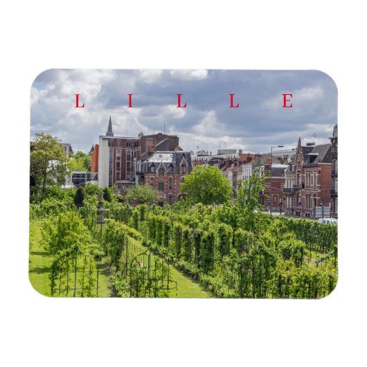Lille Jardin d'arboriculture fruitière magnet (Horizontal)