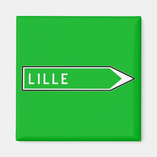 Lille, Road Sign, Frankreich Magnet (Vorne)