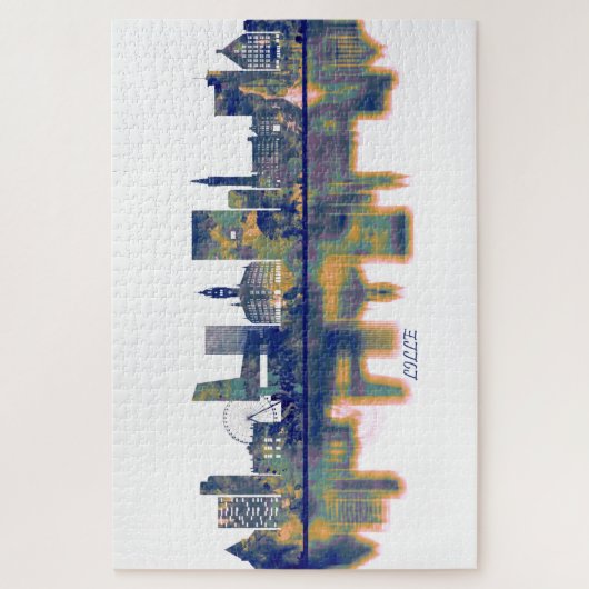 Lille Skyline Puzzle (Vertikal)