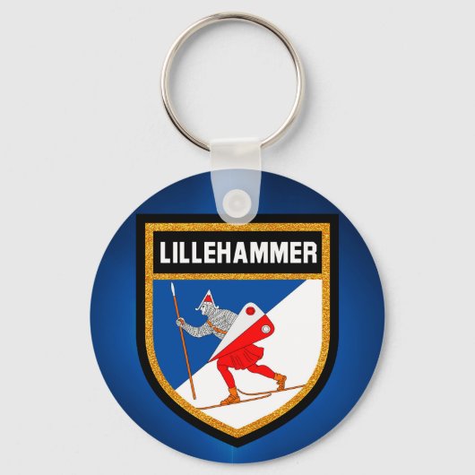 Lillehammer Flag Schlüsselanhänger (Vorderseite)