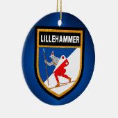 Lillehammer-Flagge Keramikornament (Rechts)