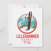 Lillehammer Norwegen Skilogo (Vorderseite)
