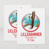 Lillehammer Norwegen Skilogo (Vorne/Hinten)