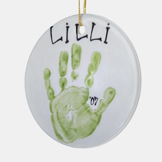 Lilli Hand Keramik Ornament (Links)