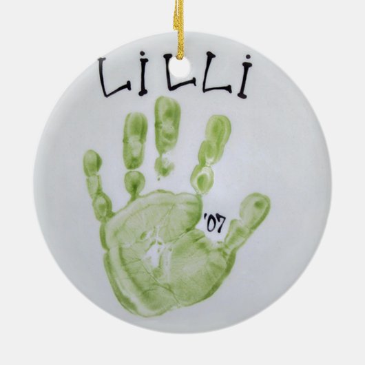 Lilli Hand Keramik Ornament (Hinten)