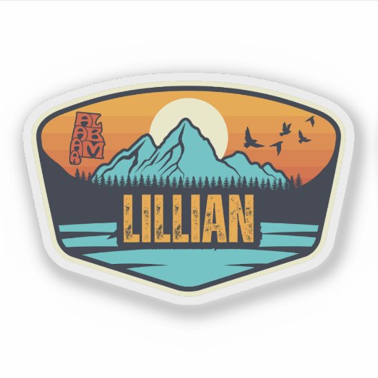 Lillian, Alabama Aufkleber (Vorderseite)
