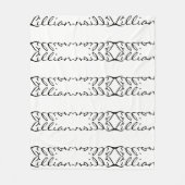 "Lillian" Fleece-Decke Fleecedecke (Vorderseite)