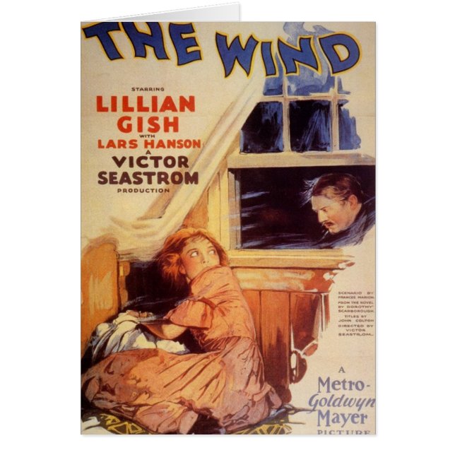 Lillian Gish das Windfilmplakat (Vorne)