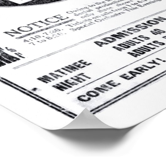 Lillian Gish Richard Barthelmess Stummfilm 1922 Poster (Ecke)