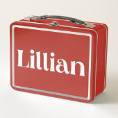 Lillian Metall Brotdose (Vorderseite)