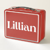 Lillian Metall Brotdose (Rückseite)