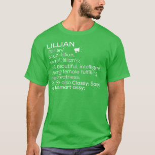 Lillian Name Lillian Definition Lillian Weibliche T-Shirt