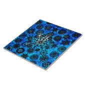 Lillians Baby Blue Snowflakes Tile Fliese (Seite)