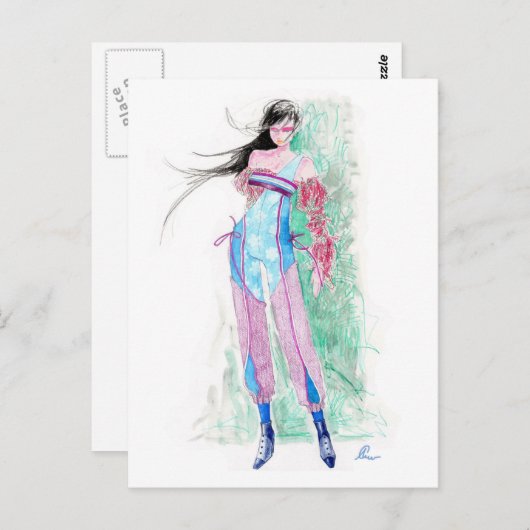 Lillie Postkarte (Vorne/Hinten)