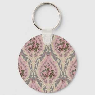 "Lillie" Tapeten-Design - Rosa Schlüsselanhänger