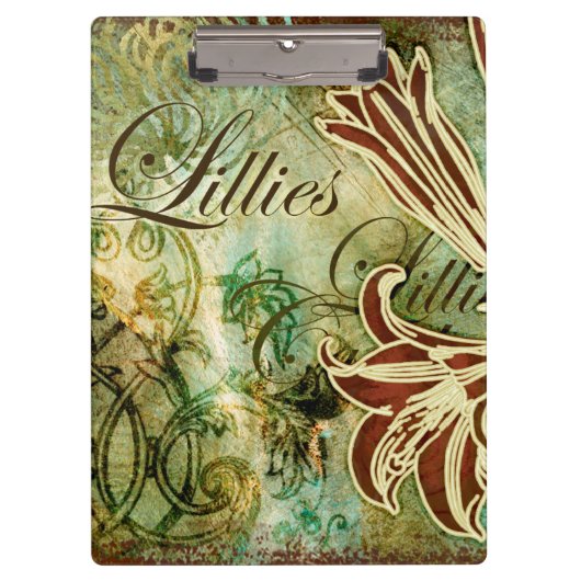 Lillies Klemmbrett (Vorderseite)