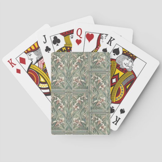 Lillis Traumkunstnouveau Spielkarten (Rückseite)