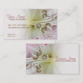 Lillium Blume Macro Business Cards Visitenkarte (Vorne/Hinten)
