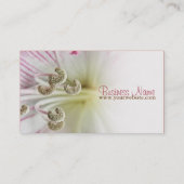Lillium Blume Macro Business Cards Visitenkarte (Rückseite)