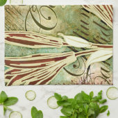 Lillium Candidum Küchentuch (Gefaltet)