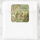 Lillium Candidum Quadratischer Aufkleber (Tasche)