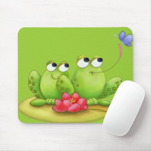Lilly Auflage-Frösche Mousepad (Mit Mouse)