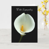 Lilly Beileids-Karte Karte (Gelbe Blume)