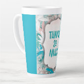 Lilly Blue Vielen Dank - Moderne Blumenempfehlung Milchtasse (Linke Ecke)