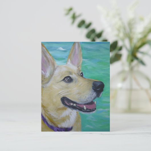 Lilly by a River Postkarte (Stehend Vorderseite)