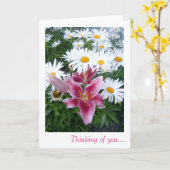 Lilly & Daisy Denken Sie an Ihre Karte (Gelbe Blume)