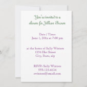 Lilly der Tal BRAUTPARTY-Einladung Einladung (Rückseite)