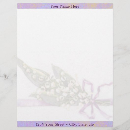 Lilly des Talbriefkopfes Briefkopf (Vorderseite)