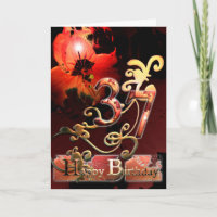 Lilly Dream Blume Happy 37 Geburtstag verziert