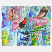 Lilly Fleecedecke (Vorderseite (Horizontal))