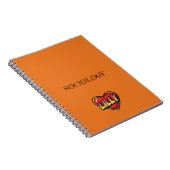 Lilly Herz Orange Notizblock (Rechte Seite)