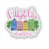 Lilly in Charleston Aufkleber (Vorderseite)