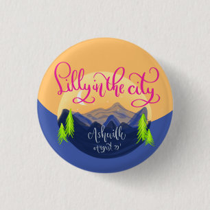 Lilly in der Stadt - Asheville Button